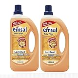 2x emsal Boden-Pflege Laminat 1 Liter mit Bioprotect - für Laminat, Linoleum &...