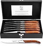 Laguiole Style de Vie Steakmesser Luxury Line, 6-teilig, Rosenholz