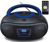 DAB+ Tragbarer CD-Player | Boombox | CD/CD-R | USB | FM Radio | AUX-In |...