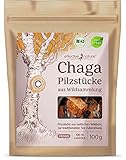 effective nature Bio Chaga Pilz Brocken 100g - Wild geerntet aus estnischen...