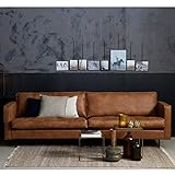 Maison ESTO 3 Sitzer Sofa Rodeo Classic Echtleder Leder Lounge Couch Ledersofa...