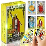 Retoo 78 Tarotkarten Set, Rider Waite Deck, Klassische Karten für Wahrsagen und...