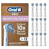 Oral-B Pro Sensitive Clean Aufsteckbürsten für elektrische Zahnbürste,...