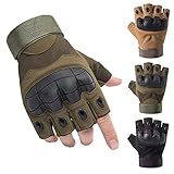 Taktische Halbfinger Handschuhe, Paintball-Airsoft-Fingerlos Handschuhe, Airsoft...