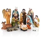 Nordstern Weihnachtskrippe 11 Krippenfiguren - Detailreich im klassischen Design...