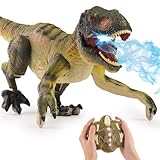 PREBOX Ferngesteuerter Dinosaurier Spielzeug für Jungen, RC Dino Roboter mit...