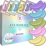 BLOOMORA Gemischte Augenpads (30 Paare) - Eye Pads mit Niacinamid & Augenpads...