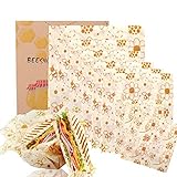 BALFER Bienenwachstücher 8 Stücke - Öko-Tex Zertifizierte Bienenwachs-Wraps...