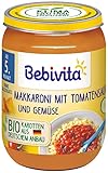 Bebivita Menüs ab 5. Monat Makkaroni mit Tomatensauce und Gemüse, 6er Pack (6...