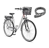 TELEFUNKEN E-Bike 28 Zoll Elektrofahrrad Alu mit 7-Gang Shimano Nabenschaltung,...