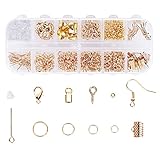Schmuckherstellung Set, 800 Stücke Schmuck Basteln zubehör Starter Kit mit...