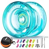 YOSTAR Yoyo Profi K2 Kristallgrün, Neospin JoJo mit Leerlauf und Kugellager, 2...