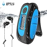 AGPTEK IPX8 Wasserdicht MP3 Player, 8GB HiFi MP3 Musik Player zum Schwimmen und...
