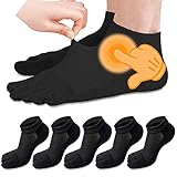 MOAMUN 5 Paare Zehensocken Herren, Atmungsaktive Weiche Toe Socks,...