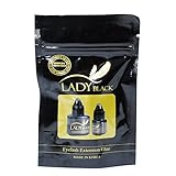 SKY Wimpernkleber LADY BLACK - 10ml, Schwarz | flüssiger Kleber für...