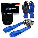 LEXFORD® Handkettensäge - Extrem Scharf & Langlebig - Schutzhandschuhe zum...