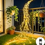 Dekofun Lichterschweif 1M 100 LED Lichterbündel mit Strom, Timer, 8 Modi...