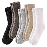 Josnown Kuschelsocken Damen Flauschige Socken aus Korallenfleece Winter Dicke...