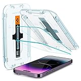 Spigen Glas.tR EZ Fit Schutzfolie kompatibel mit iPhone 14 Pro Max, 2 Stück,...