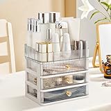 Oemmn Make Up Organizer mit Schubladen Acryl Kosmetik-Organizer mit 3 Schubladen...