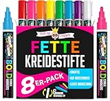 Chalky Crown - Kreidestifte für Tafel Abwaschbar - Für Tafeln, Schilder,...