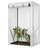 PUTINEI Tomatengewächshaus, Foliengewächshaus Klein,Treibhaus mit Tür zum...