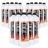 Bio Alkohol 100% 15 x x 1 Liter - BIOETHANOL für Alkohol-Kamine, Tischfeuer,...