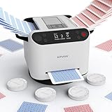 KPAW 2-in-1 Automatischer Kartenmischer & Dealer - Unterstützt 12 Spieler, 4...