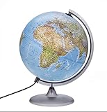 ORBIT GLOBES & MAPS Schülerglobus Doppelbild Leuchtglobus 30cm deutsch mit LED...