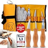 Eli® Schnitzmesser Kinder Set ab 6 Jahre - hochwertiges 5-teiliges Kindermesser...
