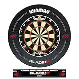 WINMAU Blade 6 Turnierdartscheibe Dartboard Surround Set inklusive Dartscheibe...