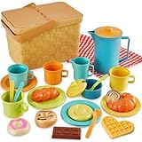 HERSITY Picknickkorb Kinder Teeservice Spielküche, Picknick Kinder Set mit...