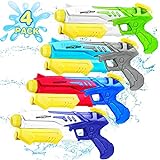 Wasserpistole für Kinder Erwachsene 4er Wasserspritzpistole mit 10 Meter...