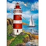 5D DIY Diamond Painting Kits, Wachturm Diamant Painting Bilder Full Drill,...