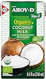 Aroy-D Bio Kokosnussmilch – Kokosmilch zum Kochen und Backen – Ideal für...