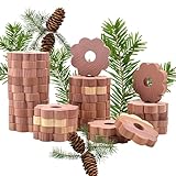 LUOJINYI Zedernholz Mottenschutz Ringe, 30 Stück Zedernholz Mottenschutz,...