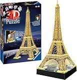 Ravensburger 3D Puzzle 12579 - Der Eiffelturm Night Edition - das weltbekannte...