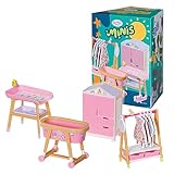 BABY born Minis Playset Möbelset mit Kleiderschrank, Kleiderstange, Stubenwagen...