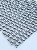 Streckgitter Edelstahl Gitter aus V2A 1,5mm dick MW 28 x 10 x 1,5 mm Drahtgitter...