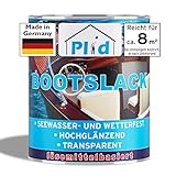 plid® Bootslack Farblos Glänzend für Holz - Klarlack Holz Wasserfest -...