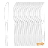 Coztie Plastikbesteck, 200 Stück Plastikmesser, Party Besteck, Premium Plastik...