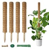 Monstera Rankhilfe - Erweiterbar Pflanzen Rankhilfe Fuer Monstera, 4PCS 42cm...
