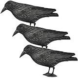 Rabe Krähe Taubenschreck Vogelschreck Taube Vogel Schreck Pflanzenschutz 36cm -...