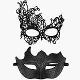 Luclay Ein Paar Venezianische Masquerade Mask for Couple,Karneval...