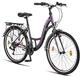 Licorne Bike Stella Premium City Bike in 24,26 und 28 Zoll - Fahrrad für...