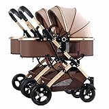 Twins Carriage Doppel-Kinderwagen für Neugeborene, Doppel-Kinderwagen für...