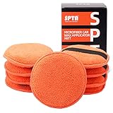 SPTA Wax Applikator Pads, 9tlg Mikrofaser Auto Handpolierschwamm Waschset Wax...