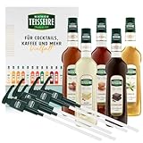 Mathieu Teisseire SET Café 5+5-5x Kaffee Sirup + 5x Pumpen - Karamell, Vanille,...