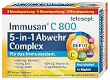 tetesept Immusan C 800 5-in-1 Depot Complex – 1 x 90 Tabletten (3...
