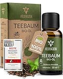 Heldengrün® BIO Teebaumöl [100% NATURREIN] Natürliche Haut- und...